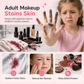 💄 LIMITED-TIME 50% OFF 👑 Kids Pretend Play Makeup Kit — Washable, Safe, Cantilever Vanity Case