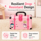 💄 LIMITED-TIME 50% OFF 👑 Kids Pretend Play Makeup Kit — Washable, Safe, Cantilever Vanity Case