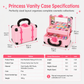 💄 LIMITED-TIME 50% OFF 👑 Kids Pretend Play Makeup Kit — Washable, Safe, Cantilever Vanity Case