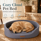 💤 MASSIVE 50% SAVINGS  🐾 Cozy Oval Pet Bed — Plush Fleece, Moisture-Proof & Scratch Resistant