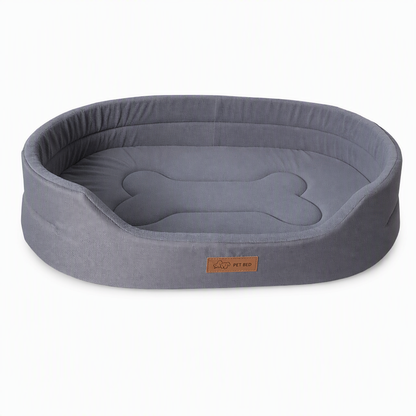 💤 MASSIVE 50% SAVINGS  🐾 Cozy Oval Pet Bed — Plush Fleece, Moisture-Proof & Scratch Resistant
