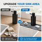 💧 LIMITED-TIME 50% OFF 🧽 Silicone Faucet Splash Guard Mat — Drain Fast, Cuttable