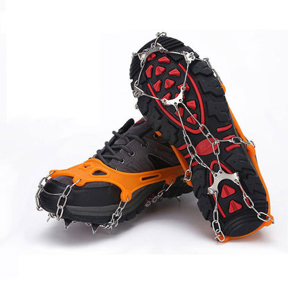🥾 LIMITED-TIME 50% OFF! ❄️ Outdoor Anti-Slip Crampons – Stainless Steel Spikes, Quick-On, Multi-Sport ✨