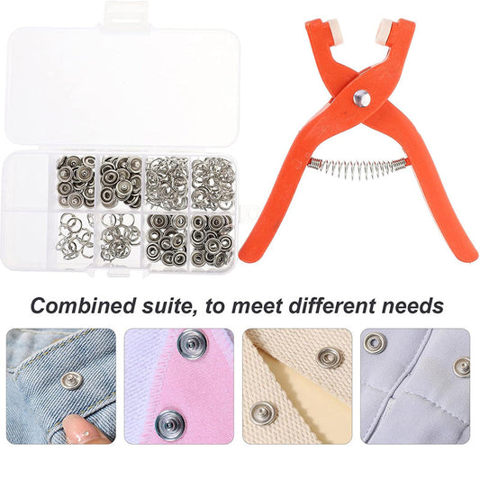 🧷 50% OFF TODAY ONLY ✨ Sew-Free Snap Fastener Plier Kit — No Needle, No Thread 🔧