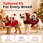 🎅 50% OFF — FLASH SALE 🎁Dog Christmas Costume — Santa Riding Outfit, Adjustable Chest Strap