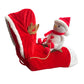 🎅 50% OFF — FLASH SALE 🎁Dog Christmas Costume — Santa Riding Outfit, Adjustable Chest Strap
