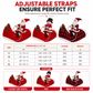 🎅 50% OFF — FLASH SALE 🎁Dog Christmas Costume — Santa Riding Outfit, Adjustable Chest Strap