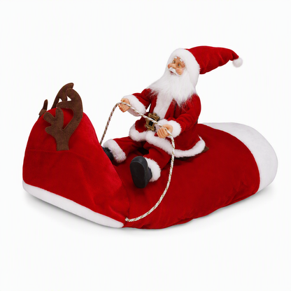 🎅 50% OFF — FLASH SALE 🎁Dog Christmas Costume — Santa Riding Outfit, Adjustable Chest Strap