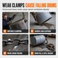 🏗️ LIMITED-TIME 50% OFF 🔗 Heavy Duty Drum Lifting Clamp — G80 Chains, Auto Gravity Grip