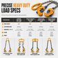 🏗️ LIMITED-TIME 50% OFF 🔗 Heavy Duty Drum Lifting Clamp — G80 Chains, Auto Gravity Grip