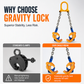 🏗️ LIMITED-TIME 50% OFF 🔗 Heavy Duty Drum Lifting Clamp — G80 Chains, Auto Gravity Grip