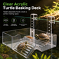 🐢 LIMITED-TIME 50% OFF! ☀️ Hanging Turtle Basking Platform – Clear Acrylic, Non-slip Ramp, Adjustable Mount ✨