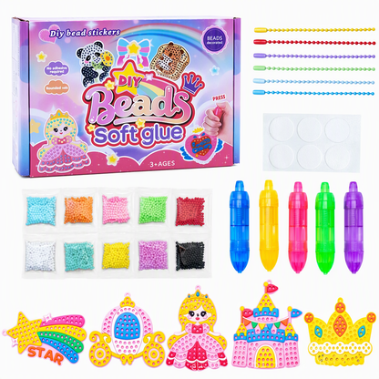 ✨ LIMITED-TIME 50% OFF 🎨 No-Glue Bead Art Kit — Reusable Templates, Kid-Friendly