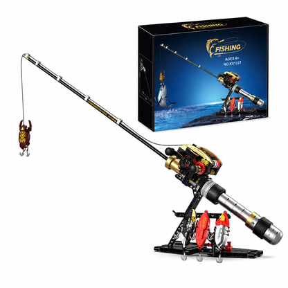 ⚙️ 50% Off Now ✨ Mechanical Fishing Rod Model Kit — Gear Drive & Modular Lures 🎣