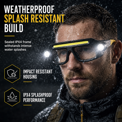🌟 2026 HOT SALE — 20K+ SOLD ✨ USB Clip-On Glasses Light — Hands-Free Dual Beam 💡