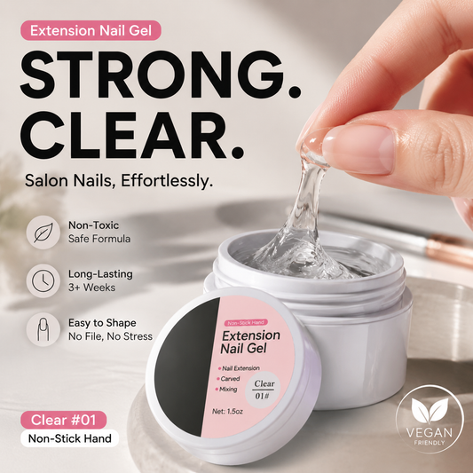 💅 SUMMER HOT SALE 50% OFF ✨ Solid Nail Extension Builder Gel — Non-Flowing & Easy to Use 🥳