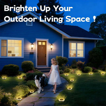 ☀️ Time-Limited Special ✨ Outdoor Garden Solar Ground Lights — 4 Pack & 8 LEDs 🌿