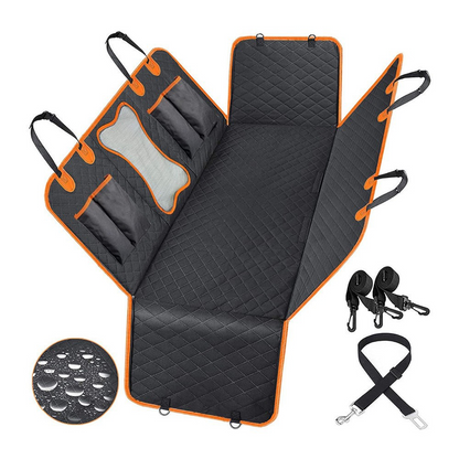 🐾 50% Off Now ✨ Waterproof Dog Car Back Seat Cover — Anti-Slip & Convertible 🐶