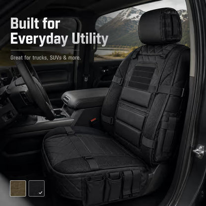 🎉 Time-Limited Offer! 🚙 Tactical Truck Seat Cover – Storage Pockets, Seat Protection & All-Day Comfort, Keep Gear Within Reach ✨