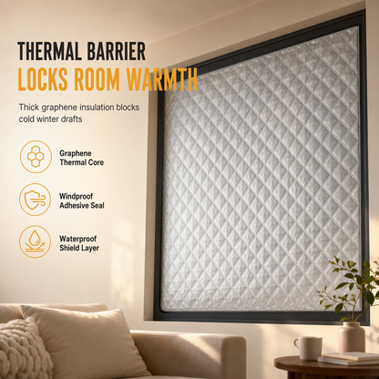 🪟 50% Off Now ✨ Thermal Insulated Window Curtain — Layered Polyester & Roll-Up Design ❄️