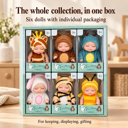 🧸 50% Off Now ✨ Mini Reborn Baby Dolls — Lifelike Sleeping Faces & Gift Box 🎁