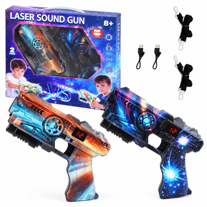 🔫 Limited-Time 50% Off ✨ Laser Battle Set — 2 Blasters & Vests, 90ft Range 🌟
