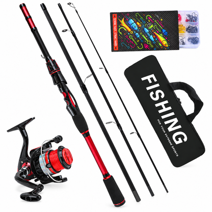 🎣 Time-Limited Special ✨ 4-Piece Fiberglass Sea Fishing Rod — Long Distance Casting 🌊