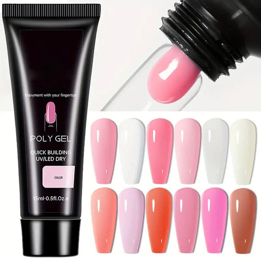 💅 Time-Limited Special ✨ Poly Nail Extension Gel — 15 Colors & Glue-Free 💎