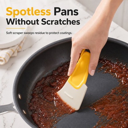 🍳 50% Off Now ✨ Heat-Resistant Kitchen Scraper Spatula — Flexible & Scratch-Free 🧽