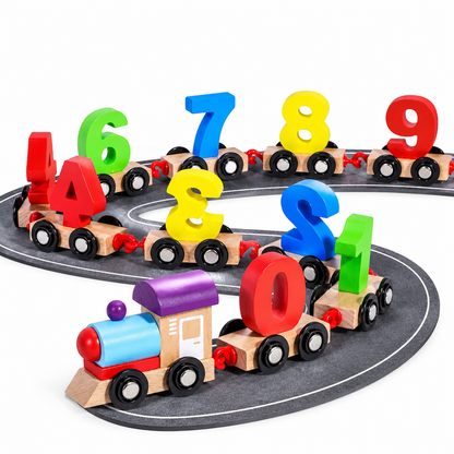 🚂 50% Off Now ✨ Magnetic Wooden Number Train — Counting Fun for Ages 3+ 🎁