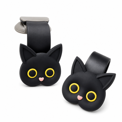 🎉 Limited-Time 50% OFF! 🐱 Cartoon Cat Car Headrest Hook – Backseat Organizer & Hanger ✨