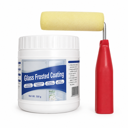 🪟 50% Off Now ✨ Frosted Glass Privacy Coating Kit — Roll-On & Water-Based 🏠