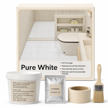 🎉 Limited-Time Offer! 🛁 Water-Based Tile & Bathtub Refinishing Coating – Smooth Gloss Finish, for Tiles, Tubs & Countertops, Easy Roller Application ✨