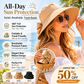 👒 50% OFF NOW! 🎀 Women's Bowknot Wide Brim Sun Hat – Foldable, Breathable & 360° Protection – Compact Travel Companion ☀️
